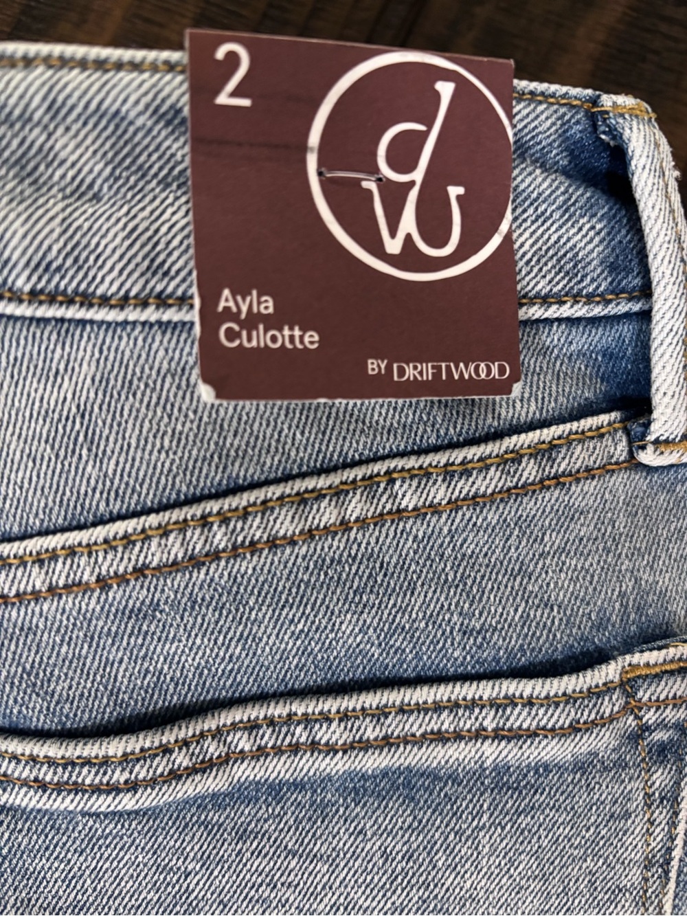 Womens Driftwood Jeans with Red Lobster Embroidery - Picture 3 of 7